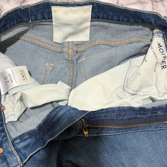 MOTHER The Lasso Sneak Jeans Size 26 - Picture 8 of 12